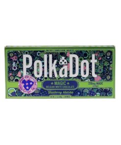 Blueberry Matcha PolkaDot Magic Mushroom Belgian White Chocolate 250mg