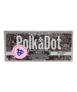 Cookies & Creme Swirl PolkaDot Magic Mushroom Belgian White Chocolate 200mg Magic Per Piece